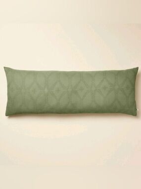 NEW Hearth & Hand Trellis Pattern Green Lumbar Pillow